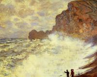 Monet, Claude Oscar - Stormy Weather at Etretat